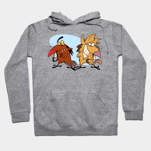 The Angry Beavers - brothers Hoodie by TheAnchovyman